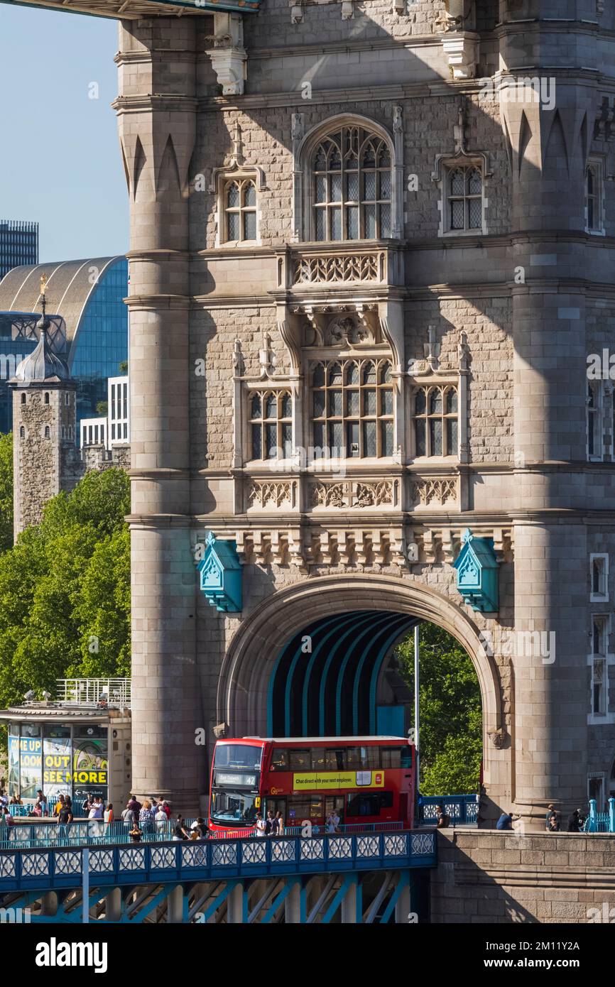 Tower Bridge in the Daytime, London, England Stock Photo