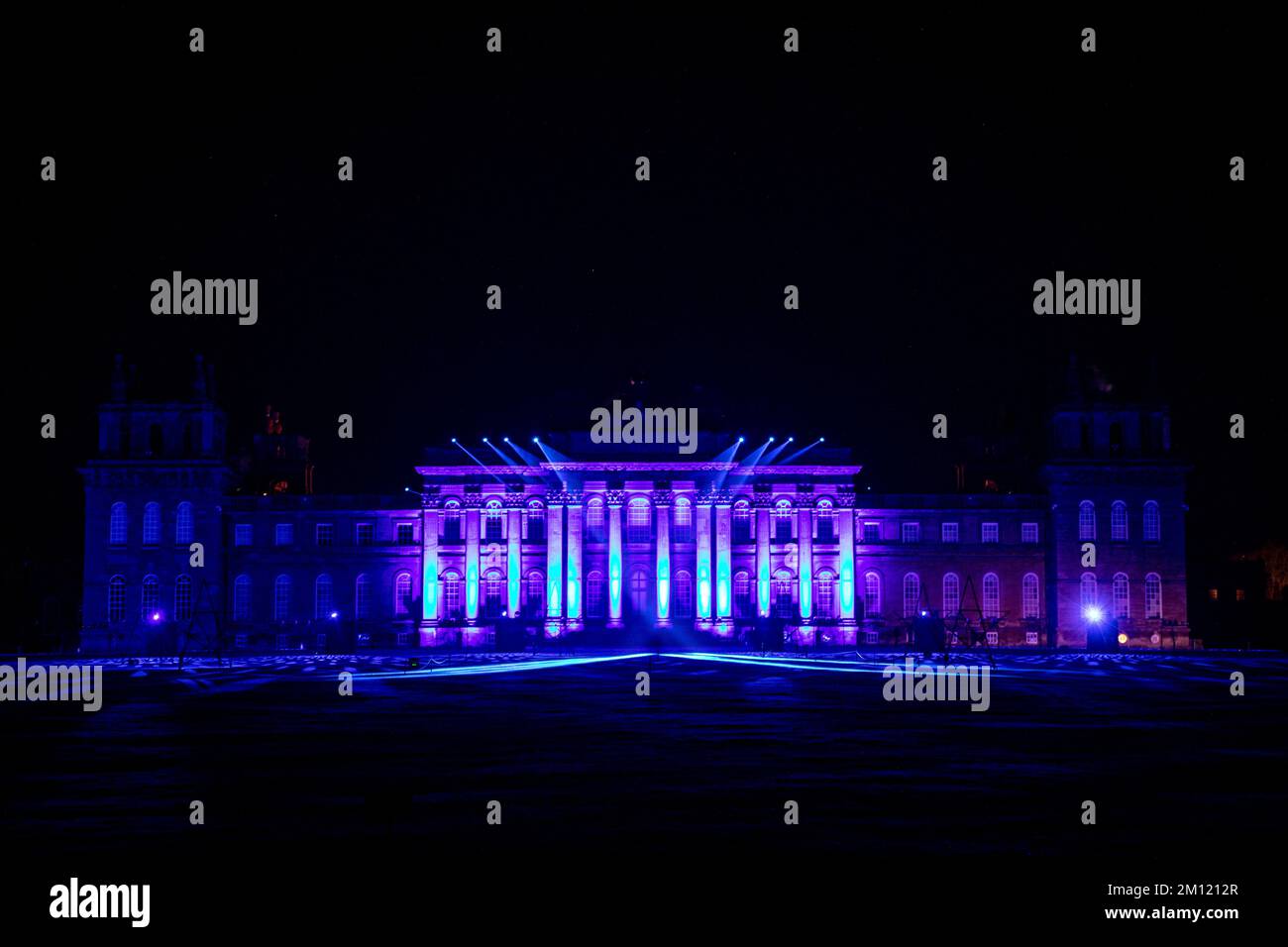 Blenheim palace christmas lights