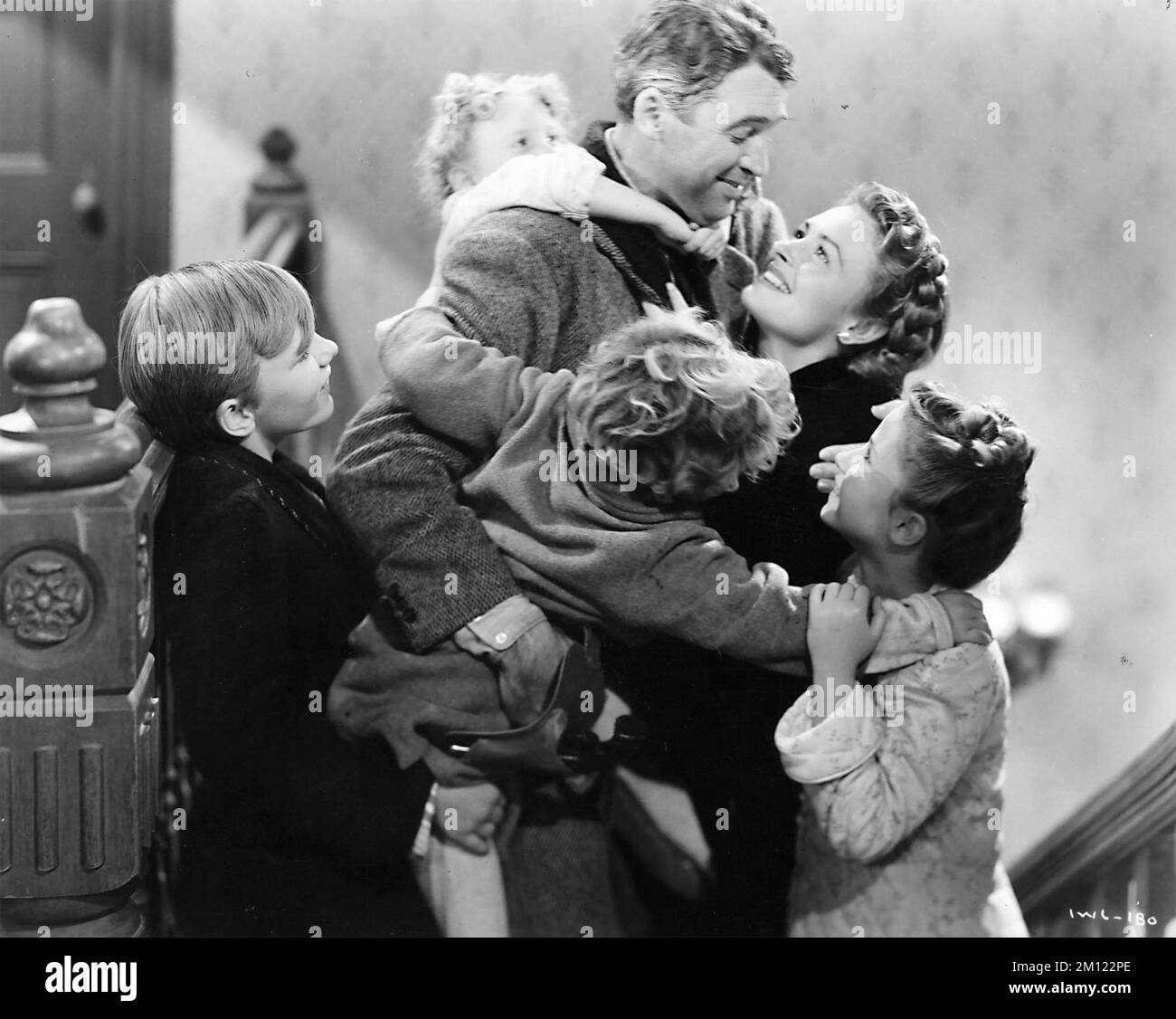 IT'S A WONDERFUL LIFE 1946 RKO Radio Pictures film with Donna Reed and James Stewart Stock Photo