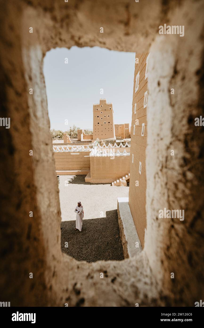 Saudi Arabia, Najran province, Najran, palace, detail Stock Photo