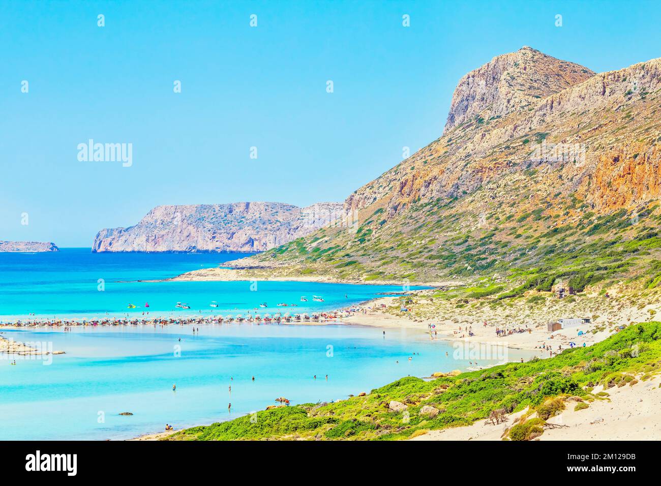 Balos bay, Gramvousa Peninsula, Chania, Crete, Greece Stock Photo