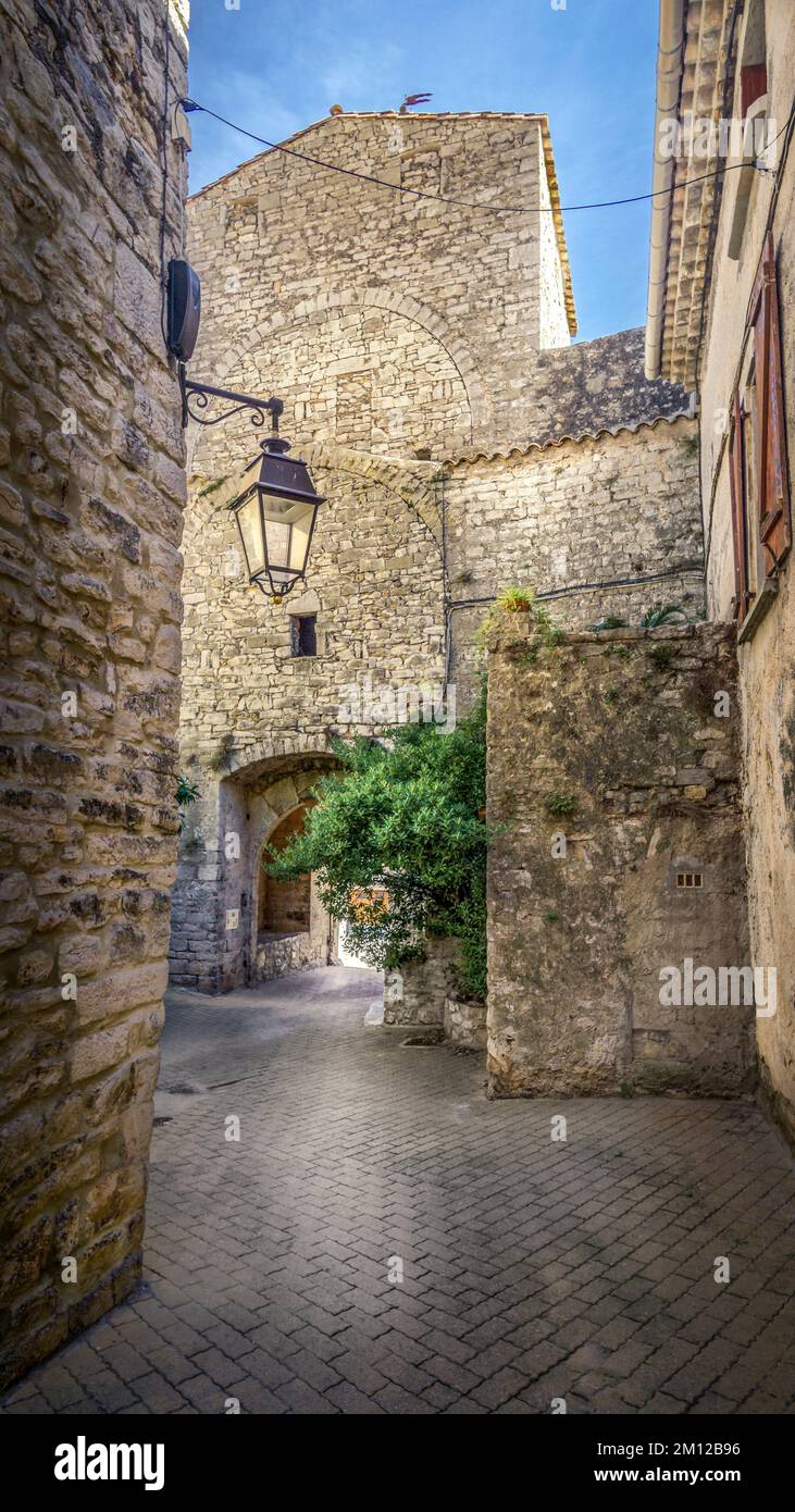Porte du Fanabregol in Viols le Fort. Was built in the XV century Stock