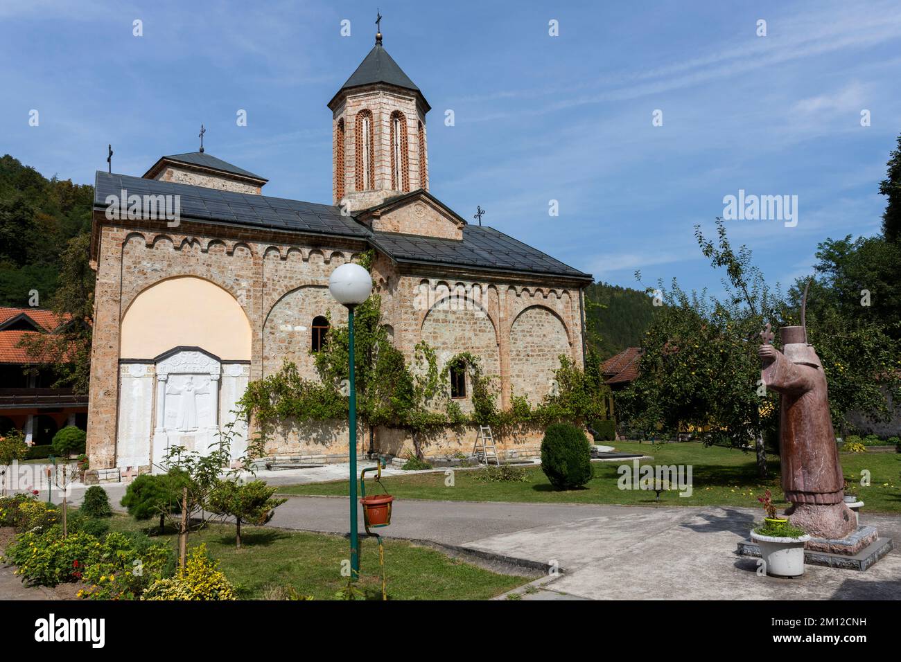Medieval monastery Raca at Tara mountain in western Serbia Stock Photo