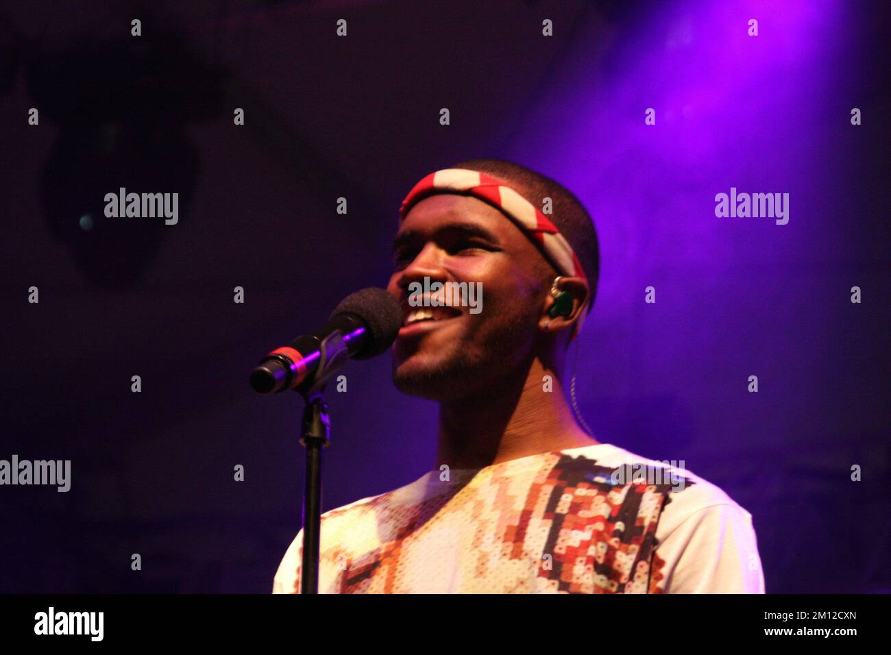 Coachella Frank Ocean in concert Stock Photo Alamy