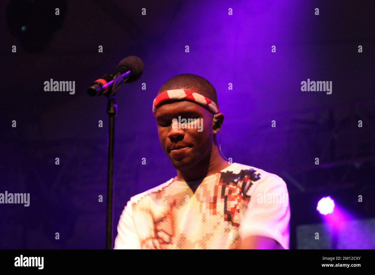 Coachella Frank Ocean in concert Stock Photo Alamy
