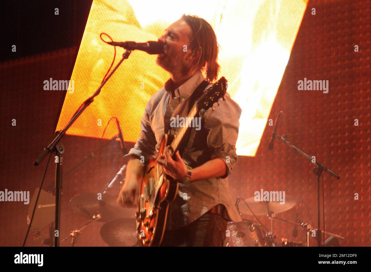 Coachella - Radiohead in concert Stock Photo