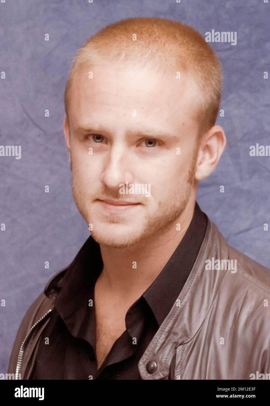 Retro celebrity portraits - Ben Foster, at a press conference event