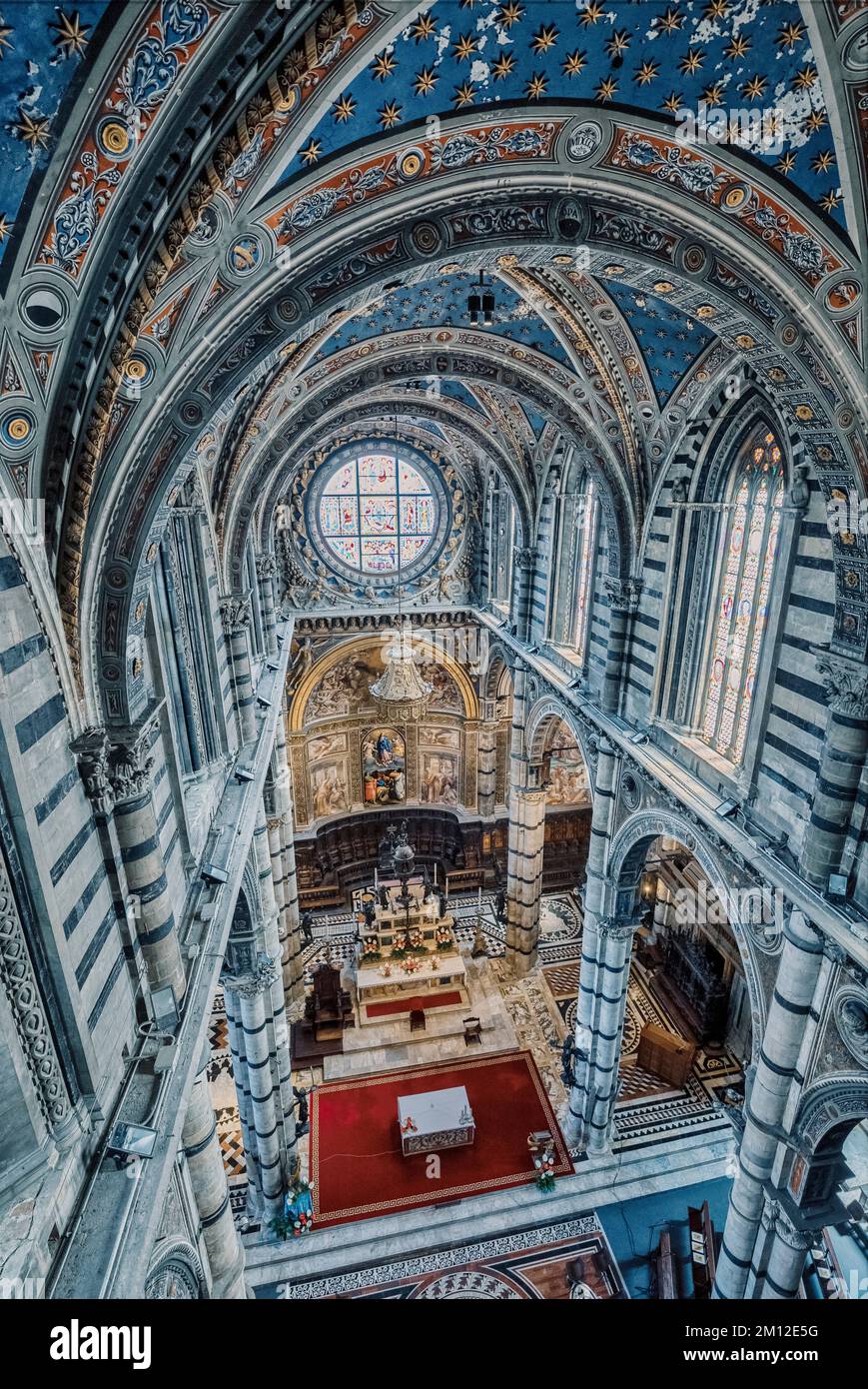 Italy, Tuscany, Siena, cathedral of Santa Maria Assunta, interior view Stock Photo