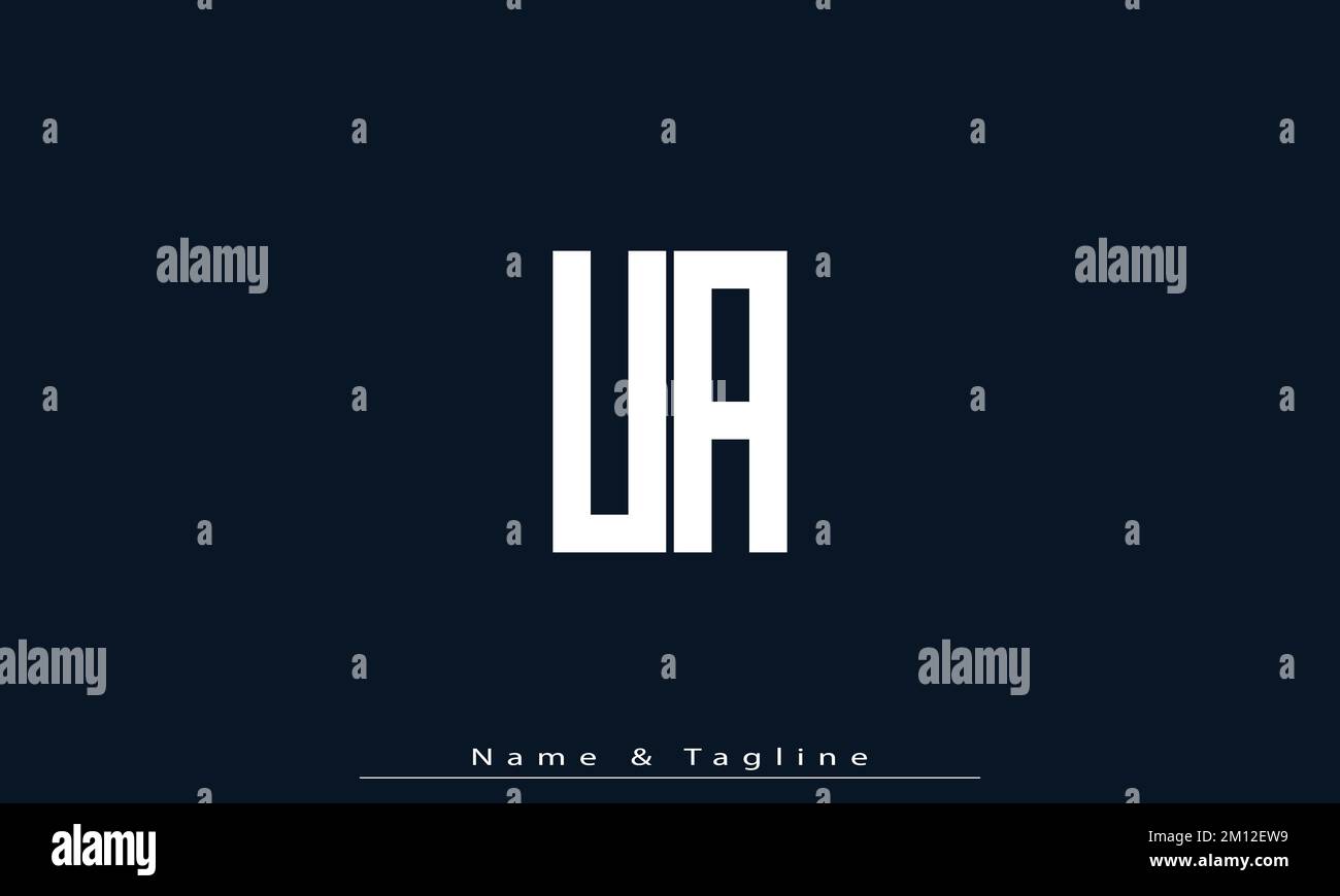 Alphabet letters Initials Monogram logo TA , AT Stock Vector