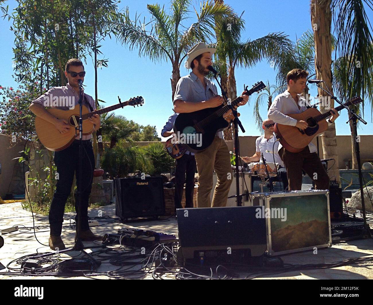 Lord Huron in concert Stock Photo Alamy