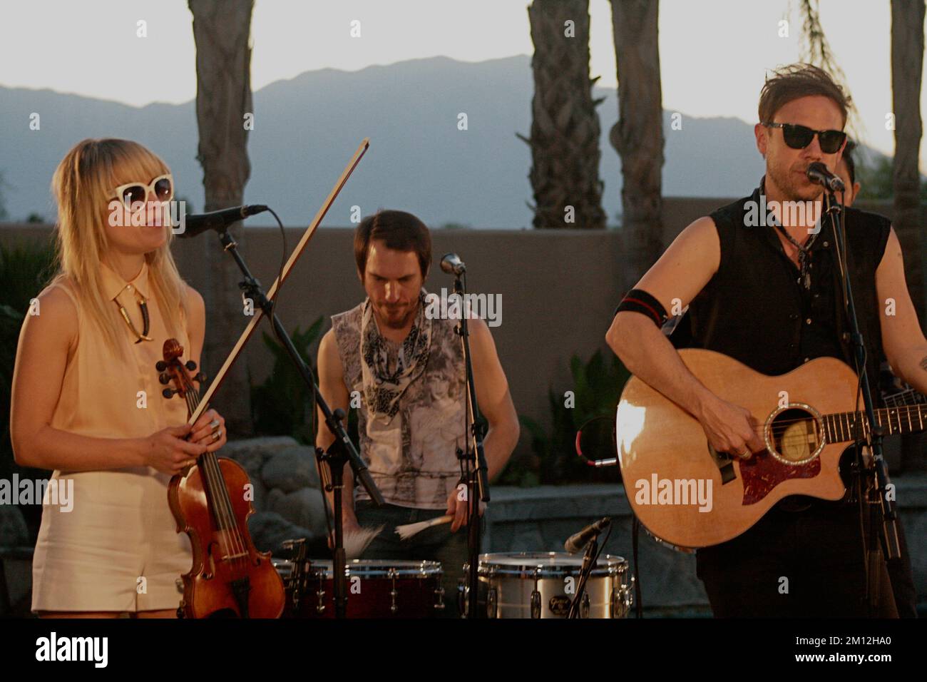 Airborne Toxic Event in concert Stock Photo Alamy