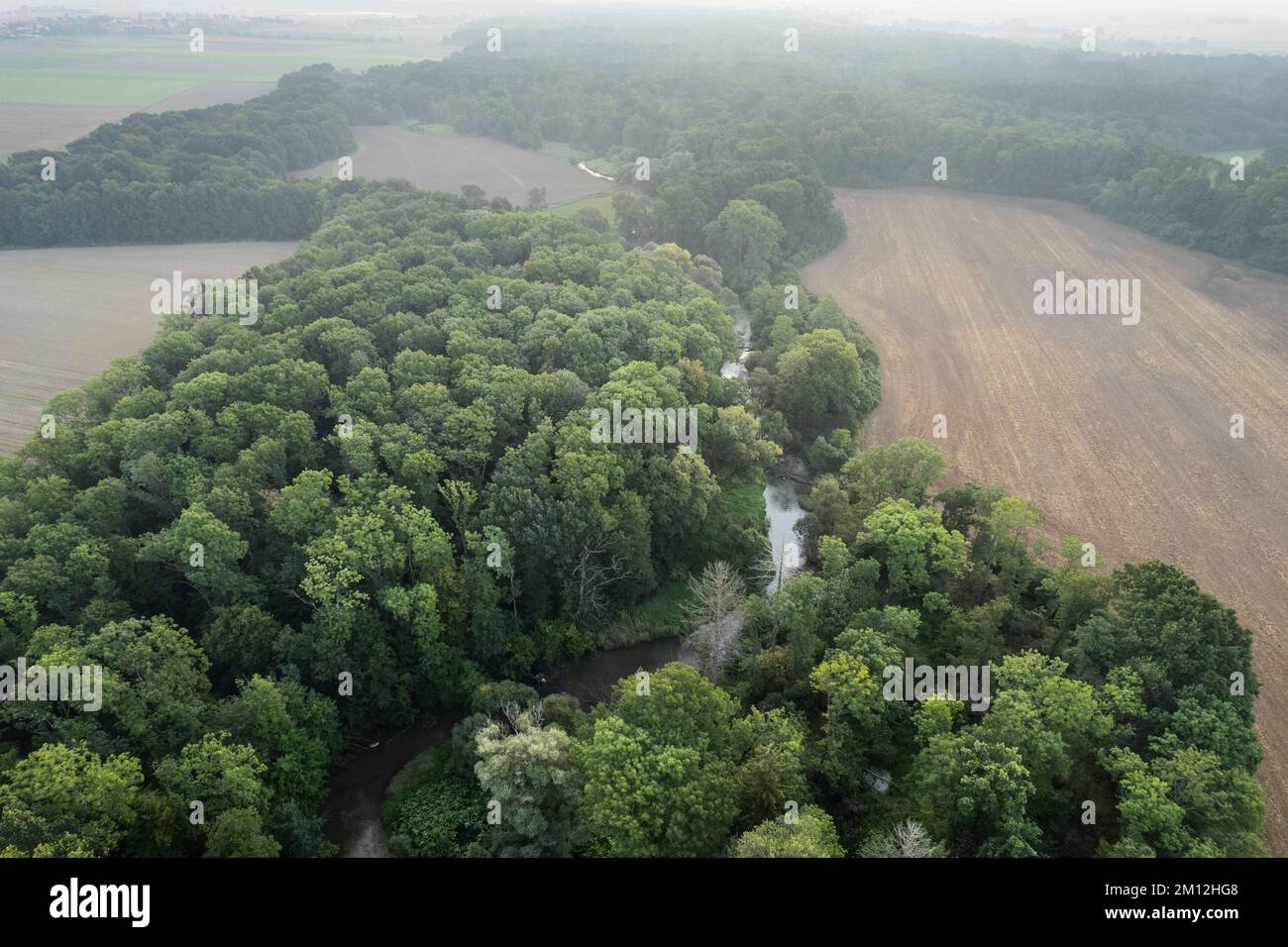 Europe, Poland, Lower Silesia, Bystrzyca river near Mietkow Stock Photo