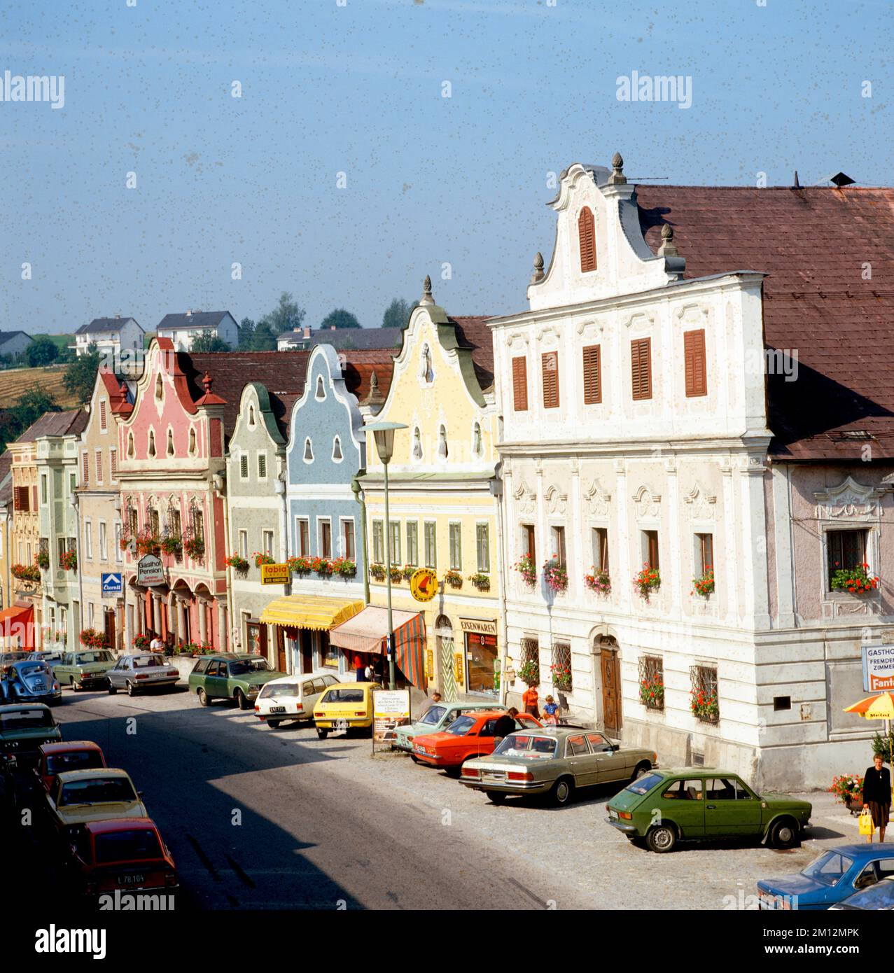 Market place Neufelden, Upper Austria, Austria Photo from approx. 1970 Stock Photo