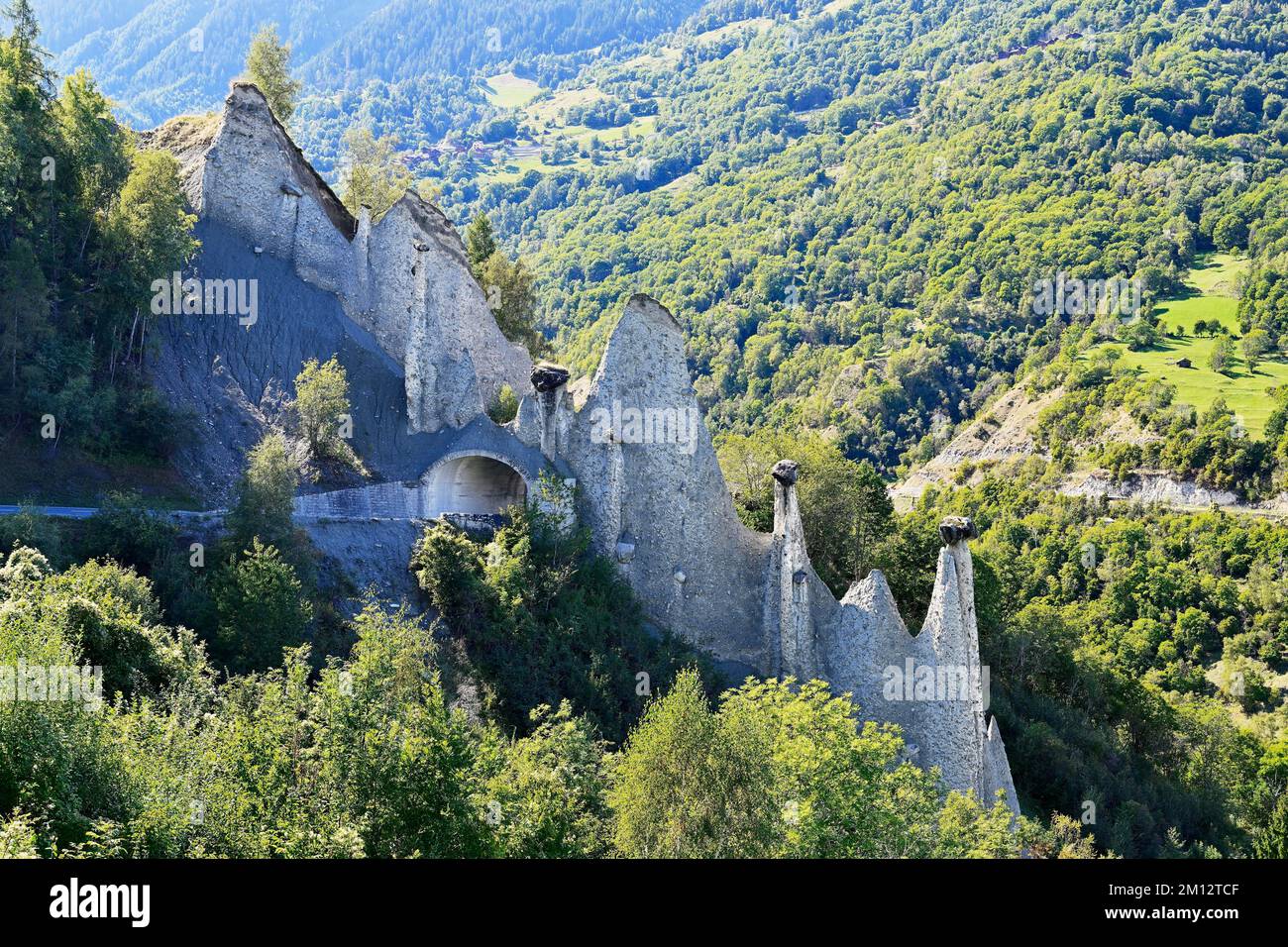 Earth pyramids of Euseigne, Val d'Herens, d'Heremence, Caton Valais ...