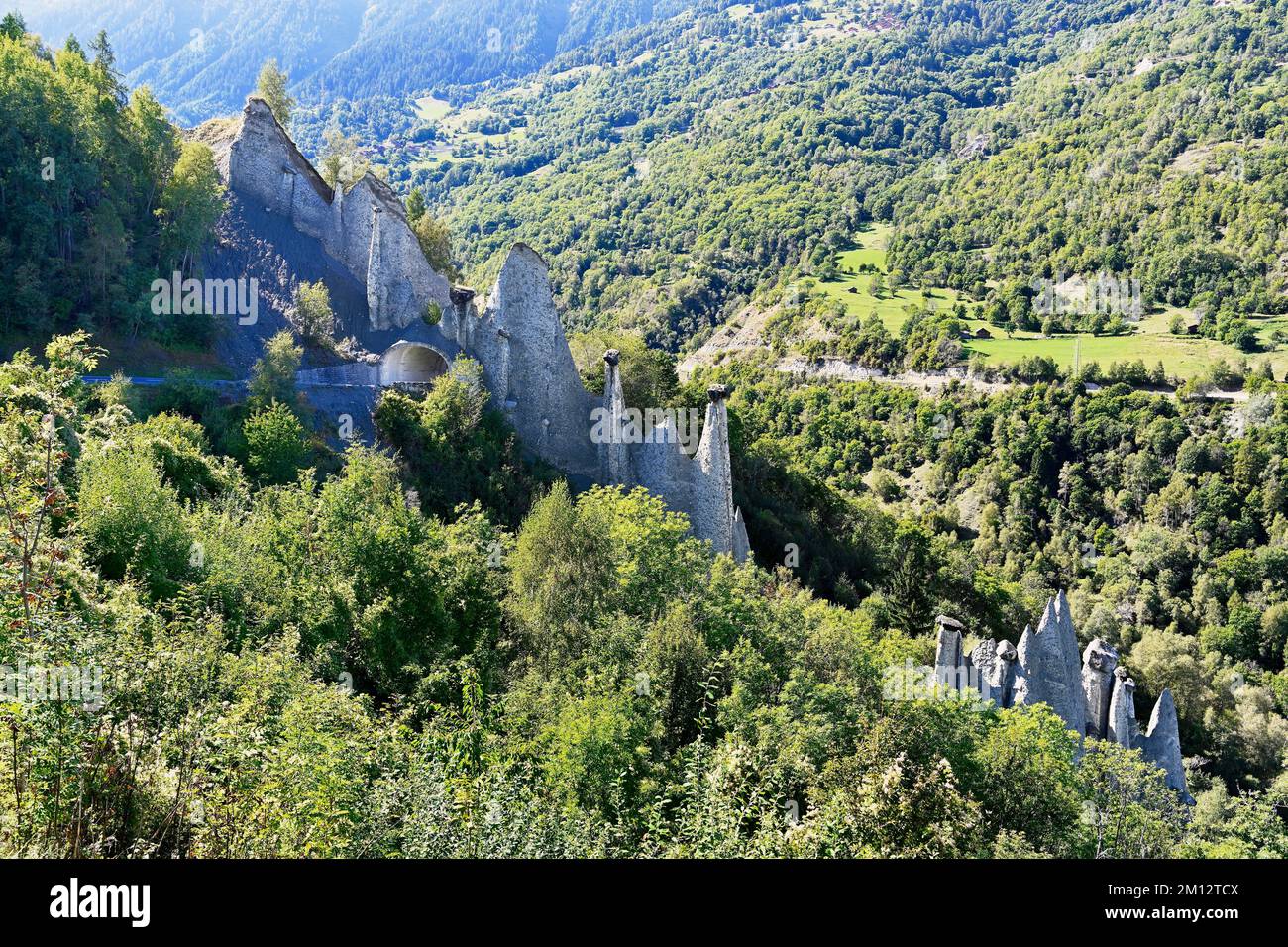 Earth pyramids of Euseigne, Val d'Herens, d'Heremence, Caton Valais ...