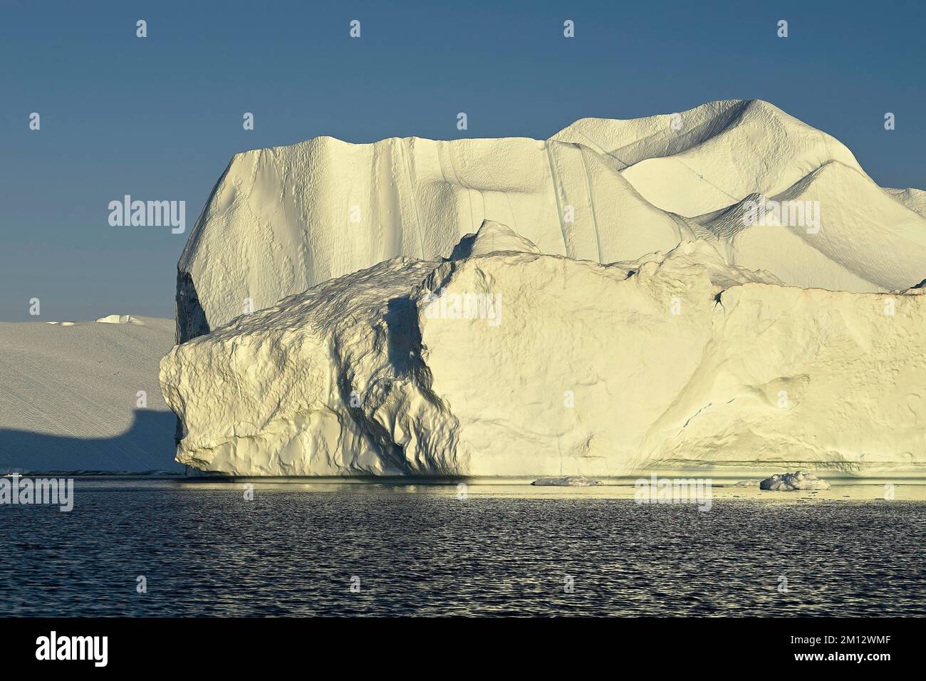 Gigantic icebergs in the ice fjord, UNESCO World Heritage Site