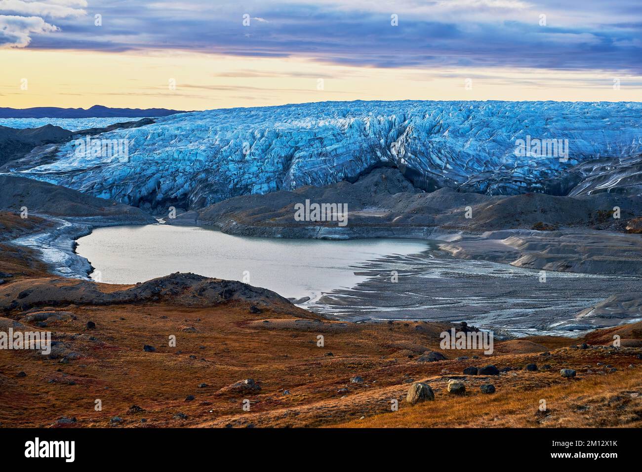 Russell Glacier, Kangerlussuaq, Greenland, North America Stock Photo