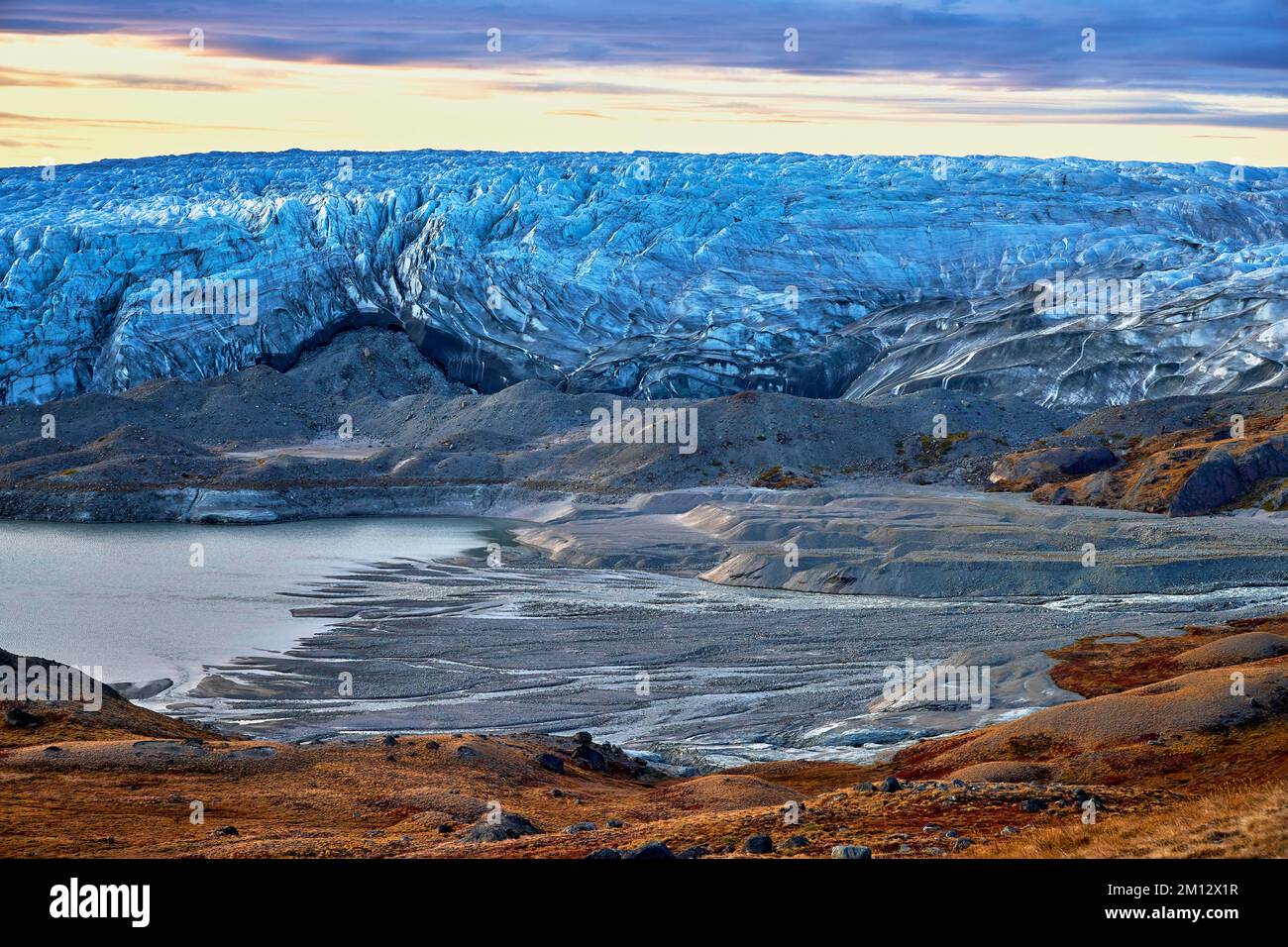 Russell Glacier, Kangerlussuaq, Greenland, North America Stock Photo