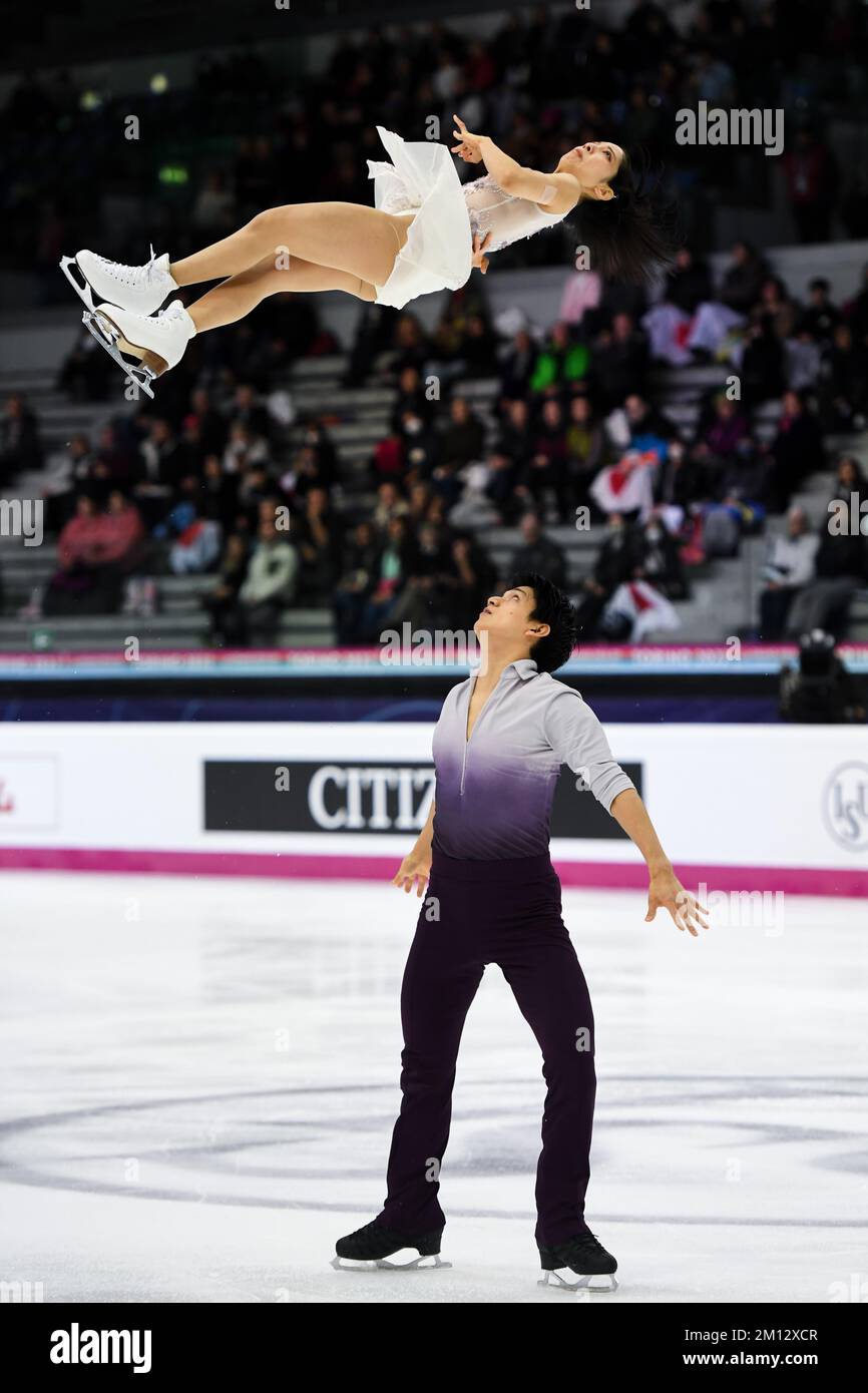 Riku MIURA & Ryuichi KIHARA (JPN), during Senior Pairs Free Skating, at