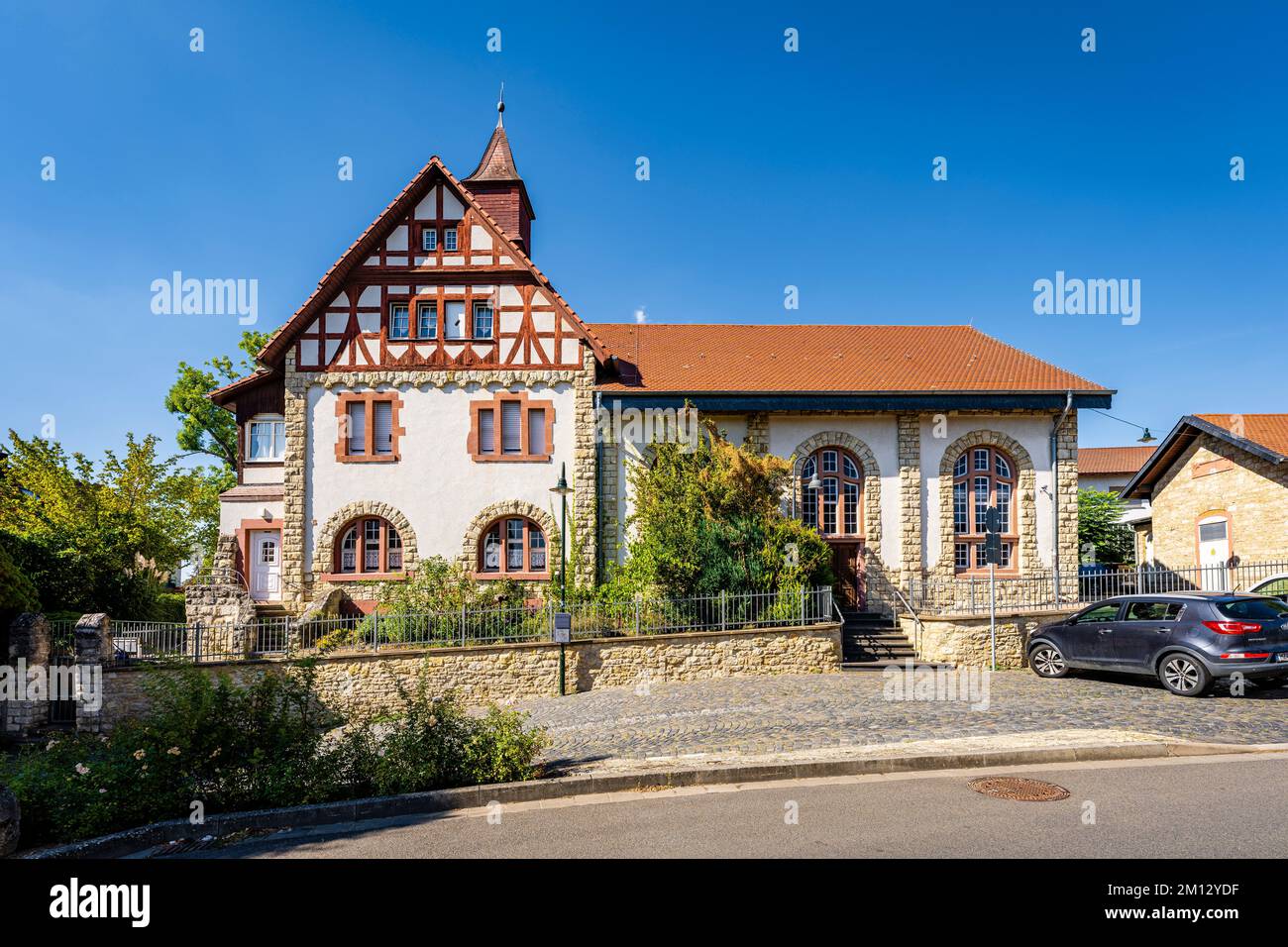 old electric power plant in Ingelheim am Rhein, near the Uffhub gate in Ober-Ingelheim Stock Photo