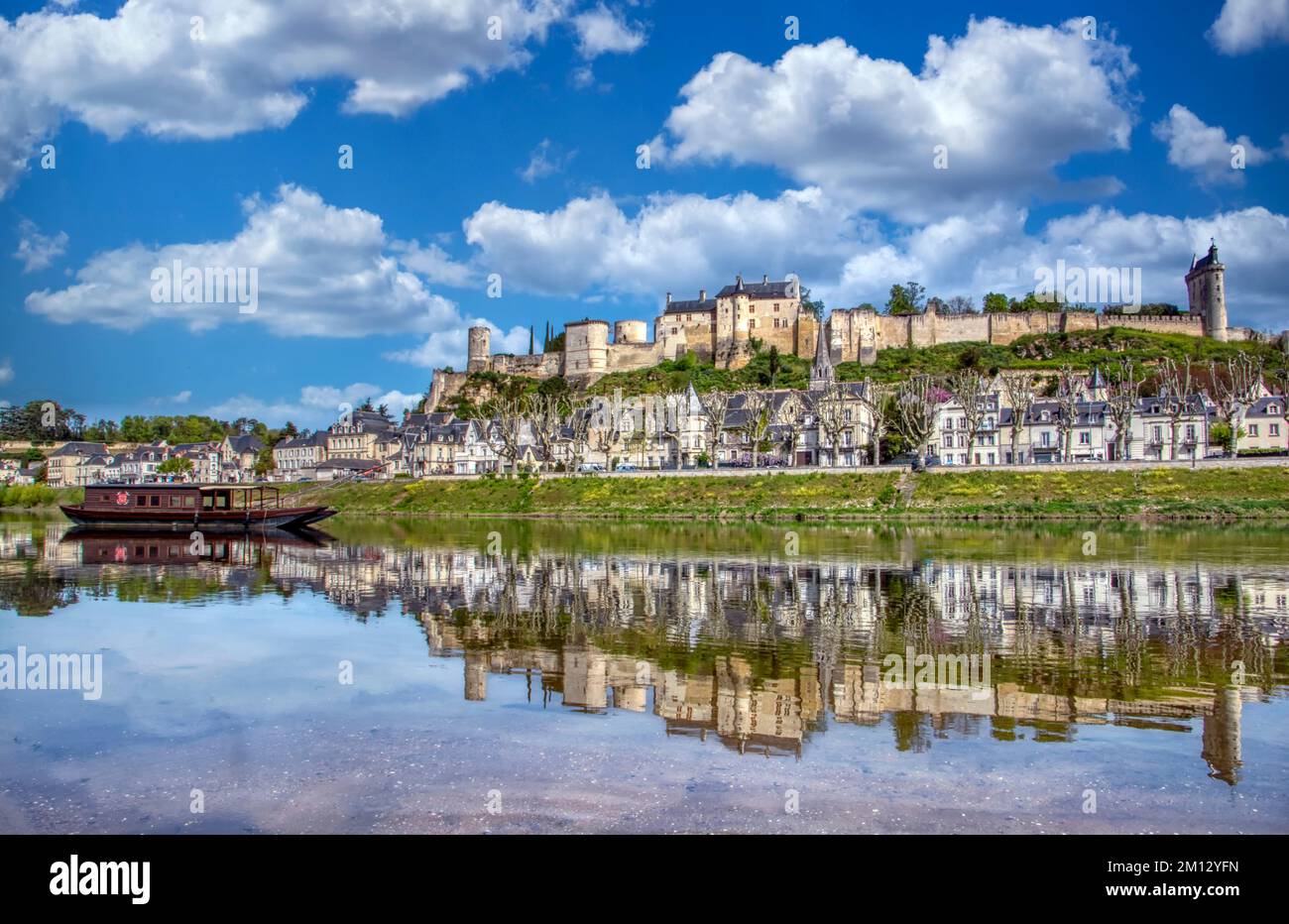 View of the chateau de chinon hi-res stock photography and images - Alamy