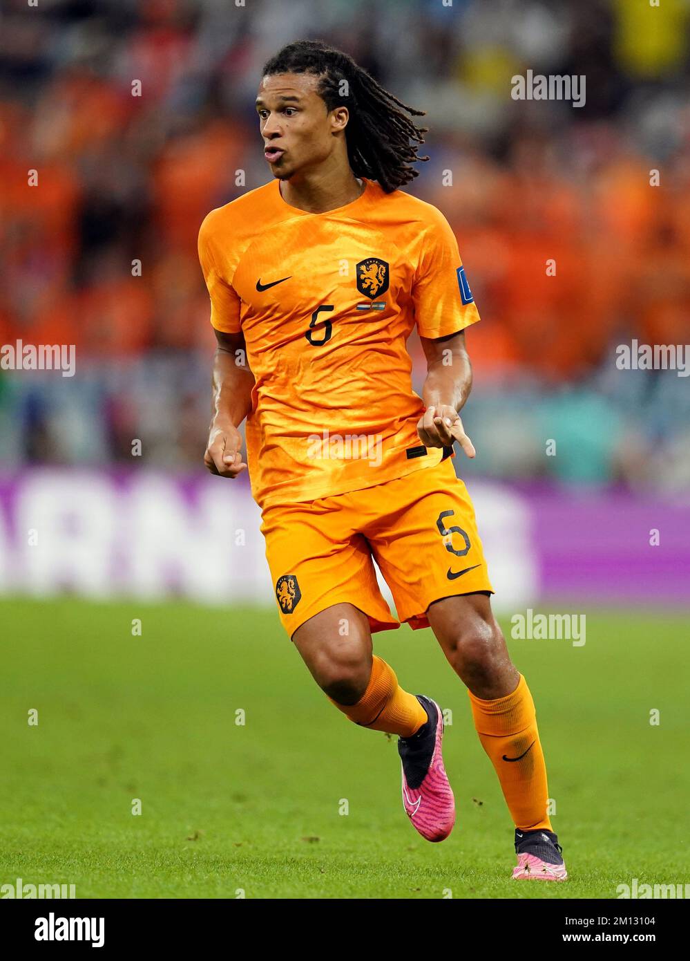 Netherlands Nathan Ake during the FIFA World Cup Quarter-Final match at the Lusail Stadium in Lusail, Qatar