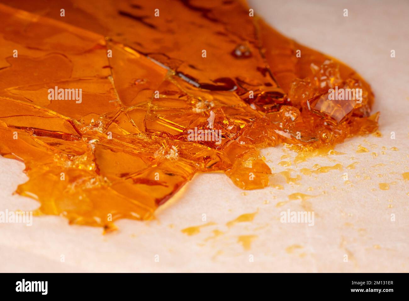 cannabis wax sauce extract, concentrate thc resin. Stock Photo