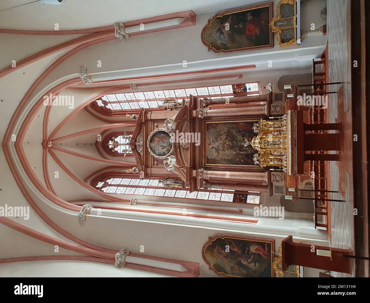 Berchtesgaden, church, interior photo Stock Photo