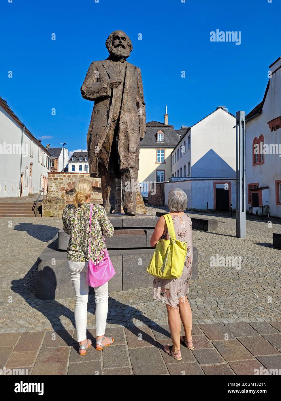 Karl Marx Statue, Trier, Moselle Valley, Rhineland-Palatinate, Germany Stock Photo