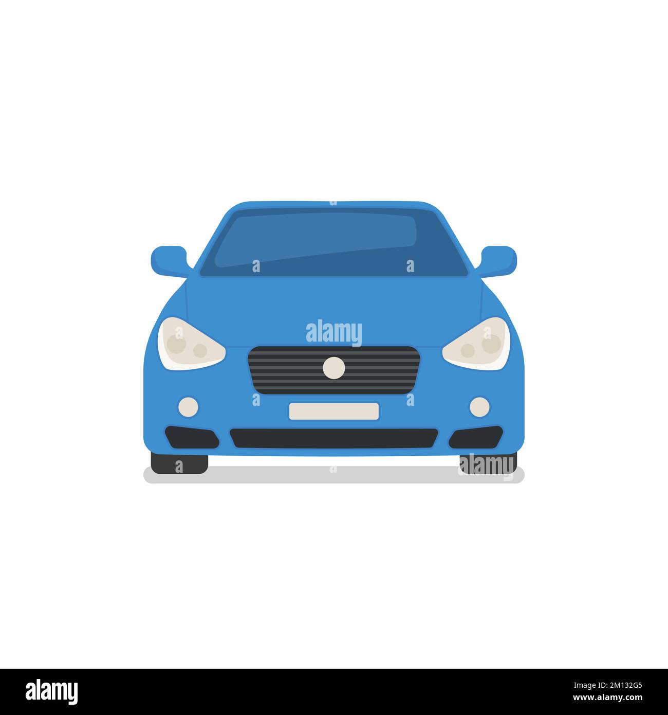 Car vector template on white background. Business sedan isolated ...