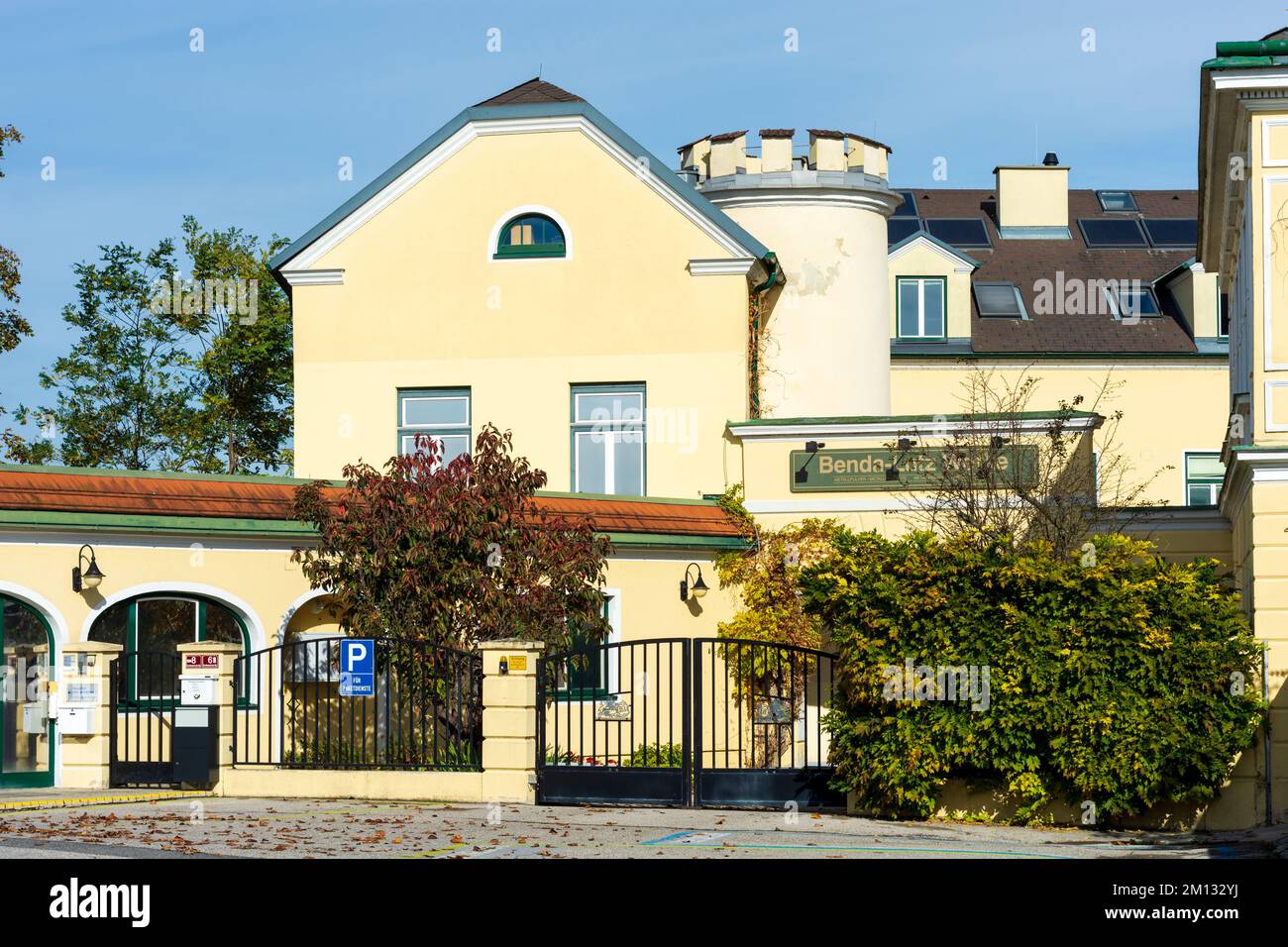 Traismauer, factory Benda-Lutz-Werke in Donau, Lower Austria, Austria Stock Photo