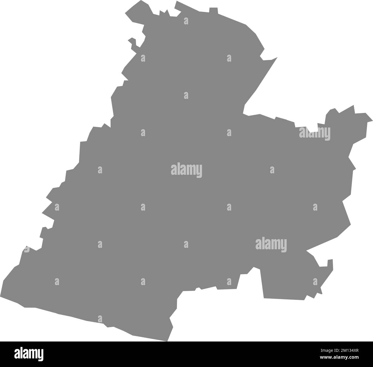 Gray map of MINDEN, GERMANY Stock Vector