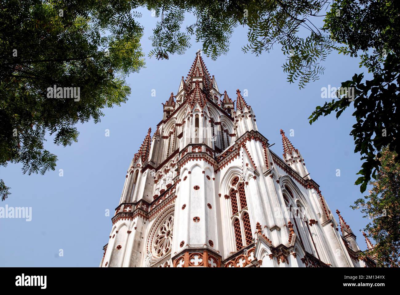 The Church of our Lady of Lourdes built in 1840 is the replica of the ...