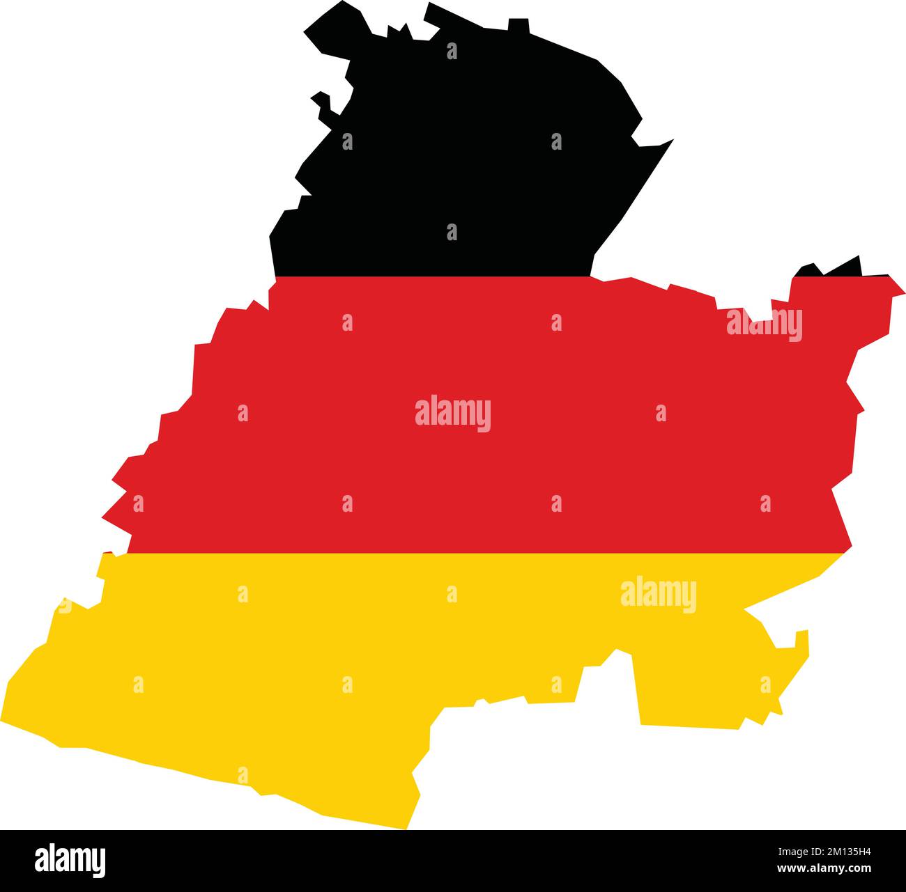 Flag map of MINDEN, GERMANY Stock Vector