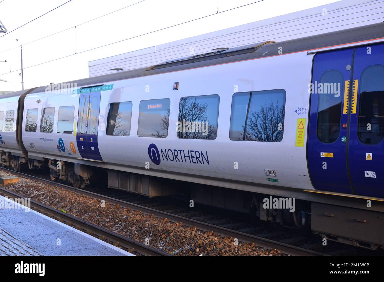 Chorley, UK, 9th December, 2022. A Northern Rail train going to