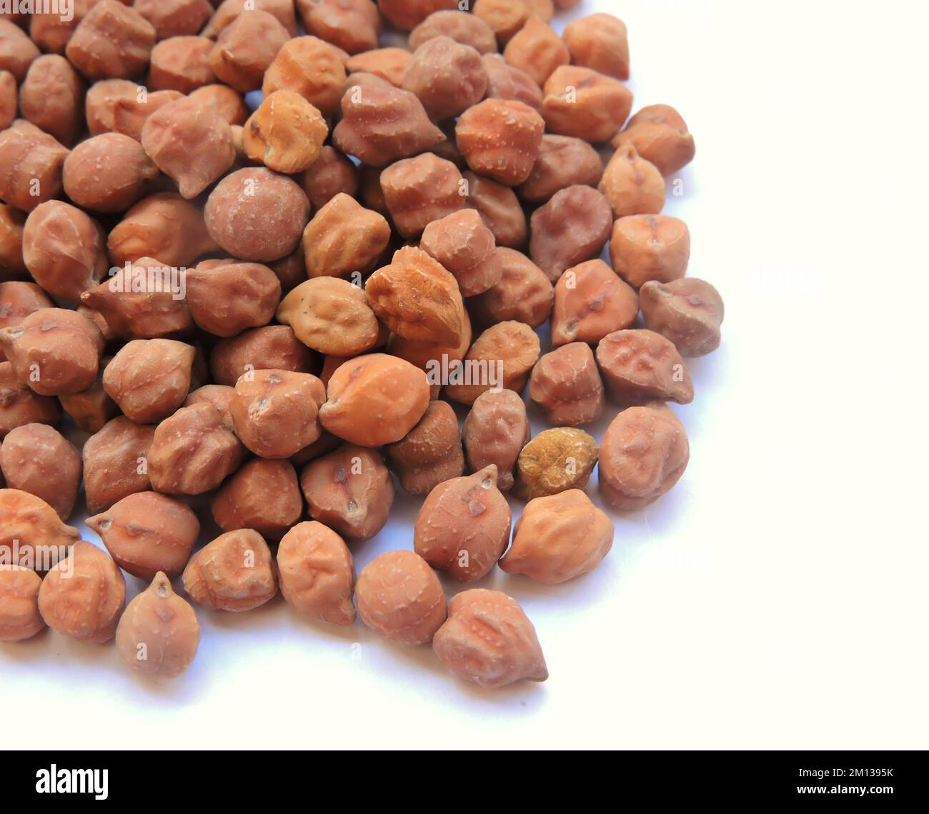 Red chana or kala chana is a small dark brown coloured chana with a
