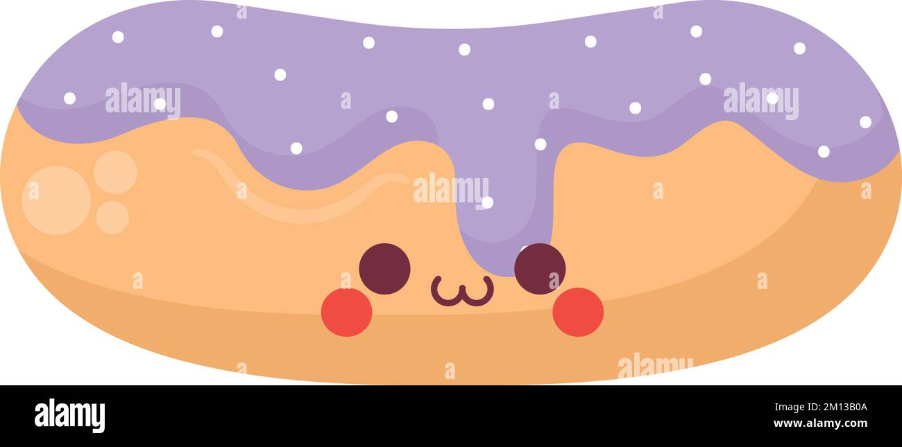 kawaii donut illustration Stock Vector Image & Art - Alamy