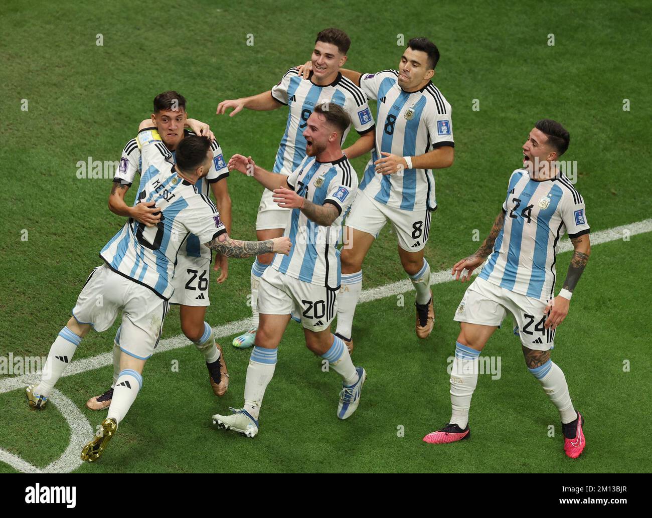 Lusail, Qatar. 9th Dec, 2022. Nahuel Molina (No. 26) of Argentina