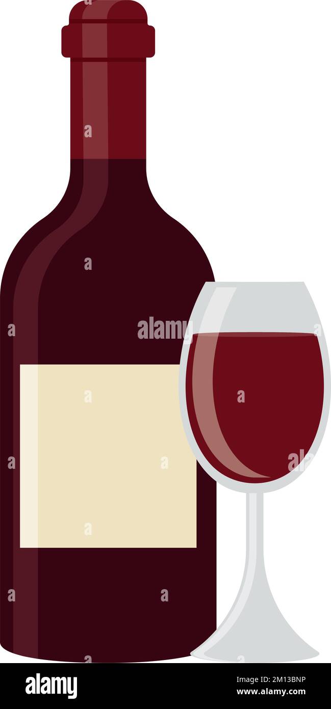 Merlot dry red wine Stock Vector Images - Alamy