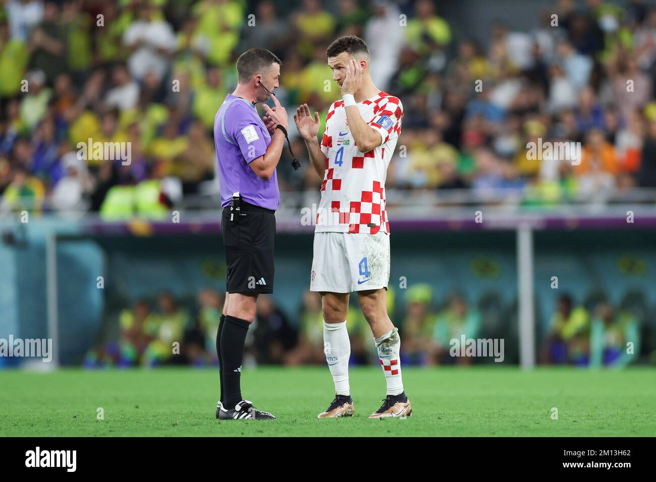 Doha, Qatar. 09th Dec, 2022. Ivan Perišić Croatia player during a match against Brazil valid for the quarterfinals of the FIFA World Cup in Qatar at Education City Stadium in Doha, Qatar. December 9, 2022 Photo:William Volcov Credit: Brazil Photo Press/Alamy Live News Stock Photo