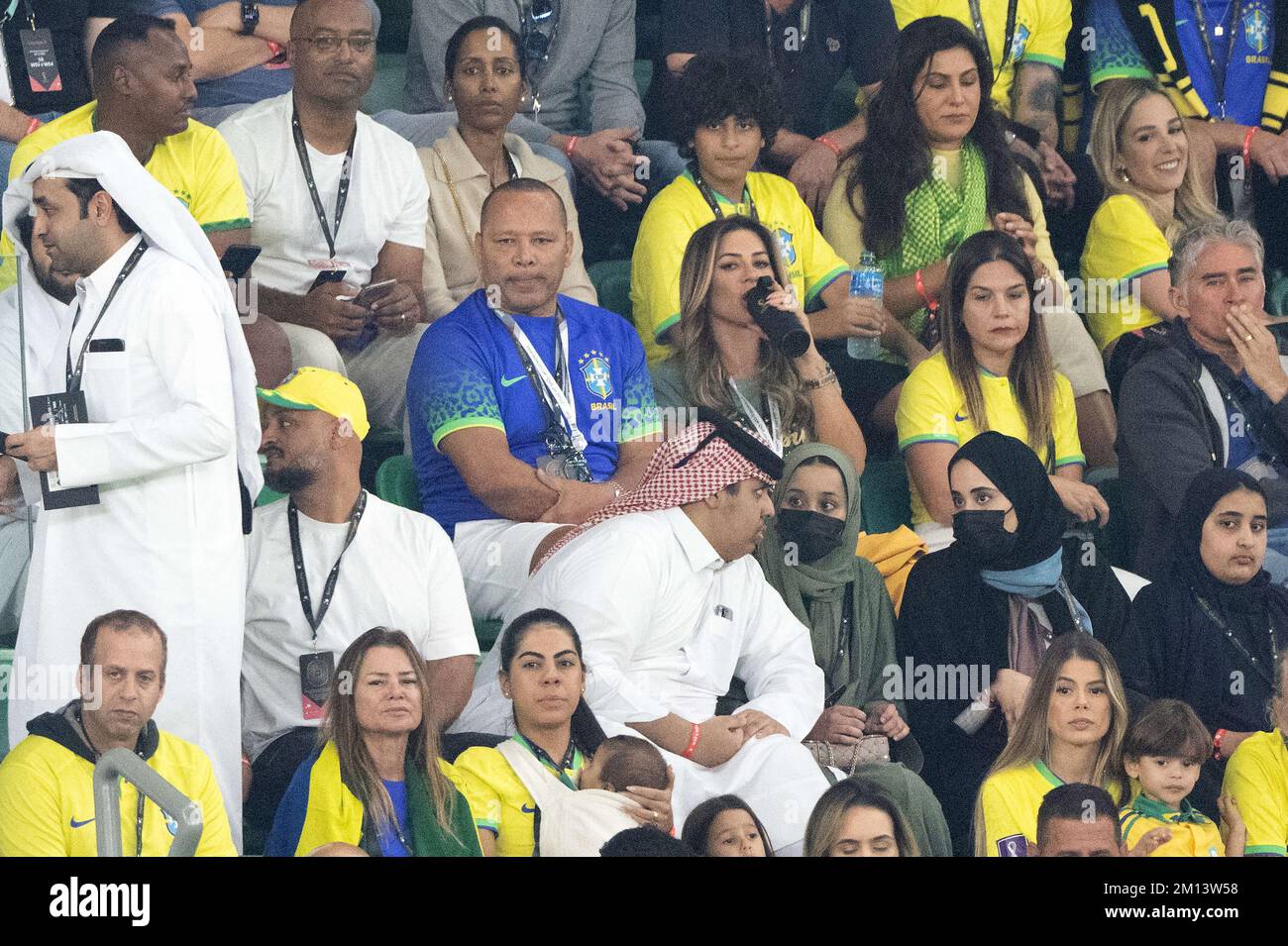 Doha, Qatar. 10th Dec, 2022. Neymar da Silva Senior during the FIFA World  Cup Qatar 2022 quarter final match between Croatia and Brazil at Education  City Stadium on December 09, 2022 in