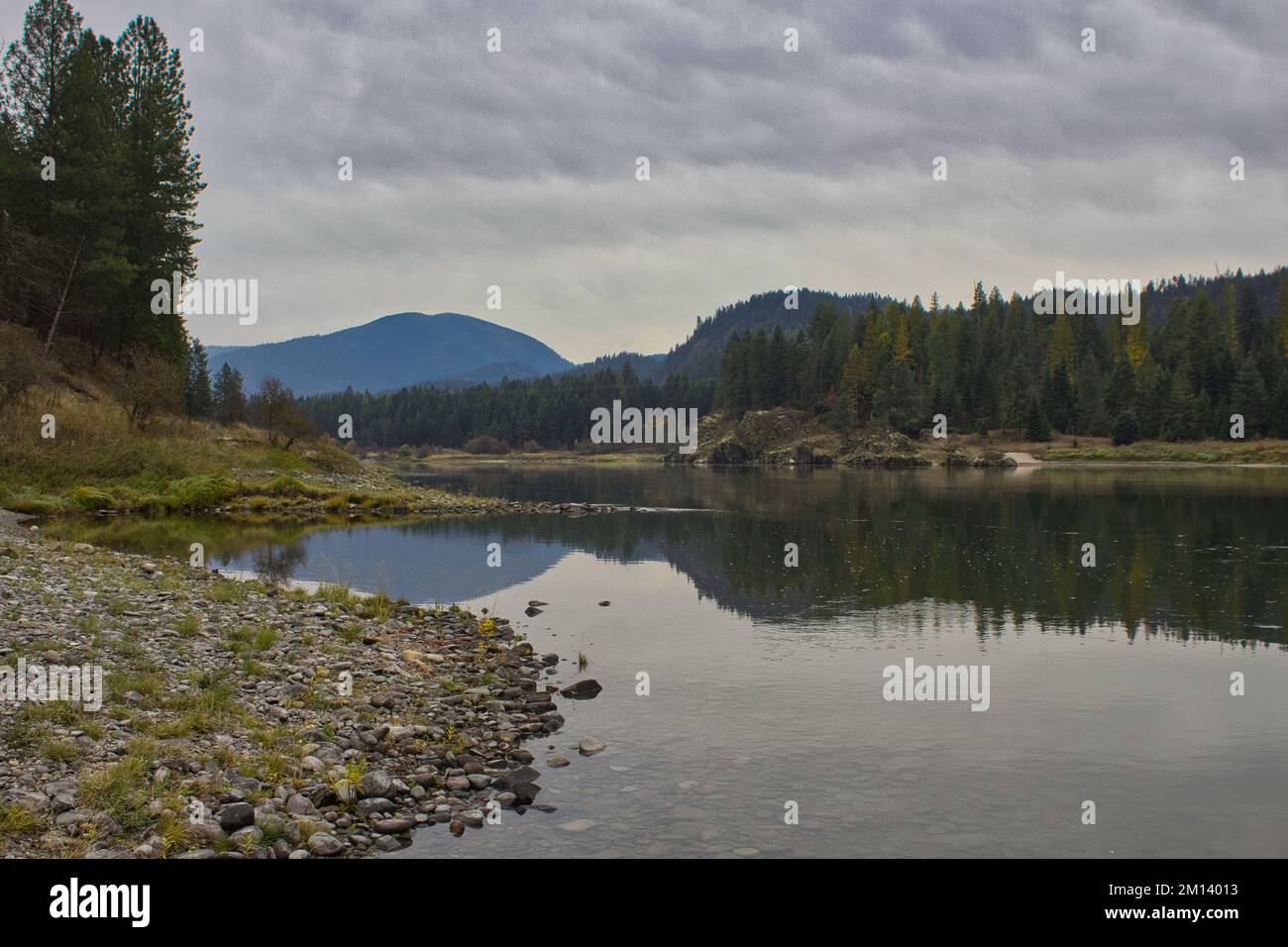 Clark Fork River at Thompson Falls State Park Stock Photo Alamy
