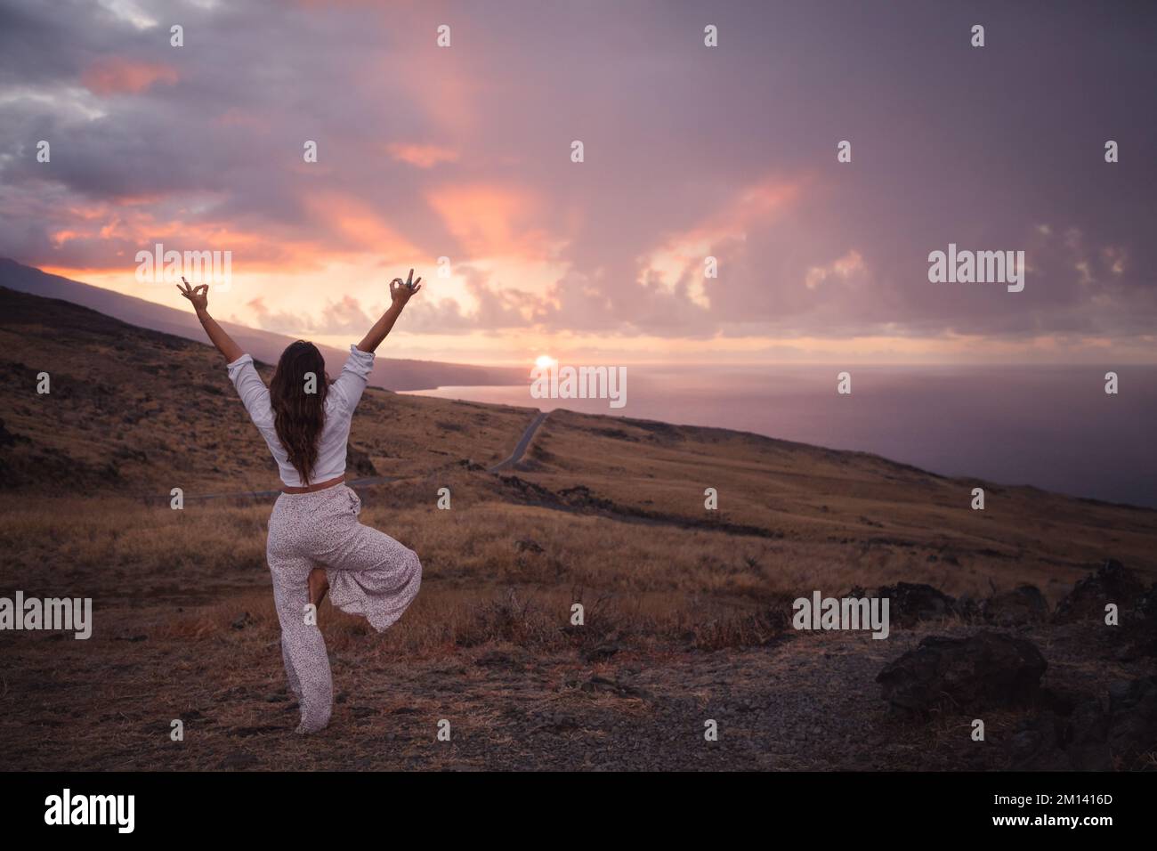Model and sunrise hi-res stock photography and images - Alamy