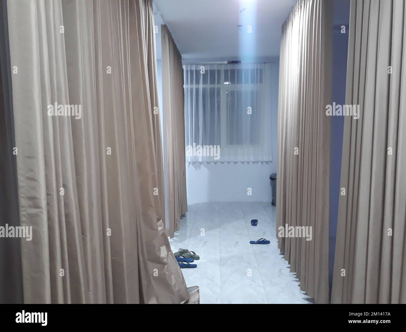 Interior design partition curtain separating rooms Stock Photo Alamy