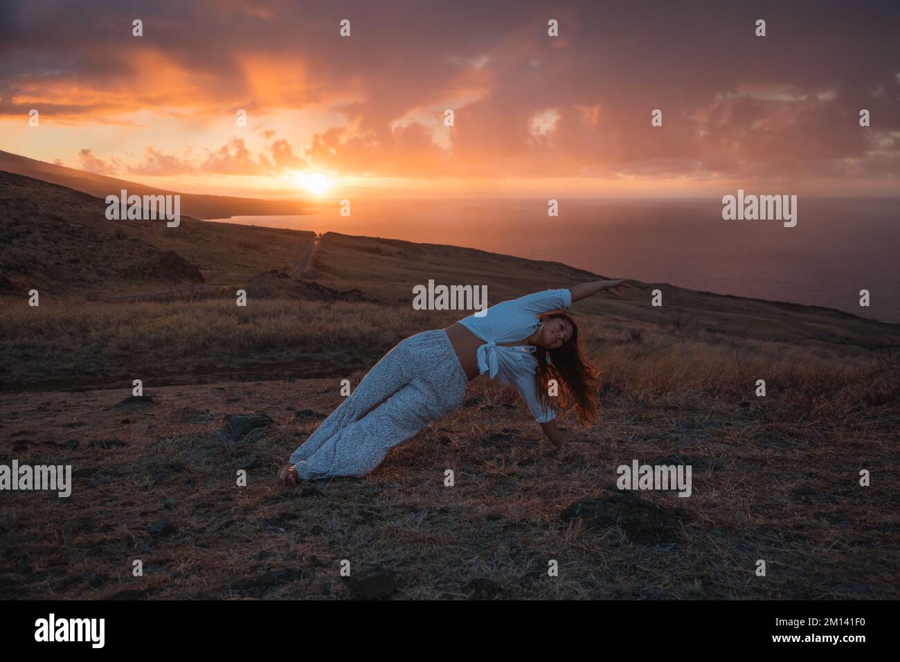 Fitness in Maui Stock Photo Alamy