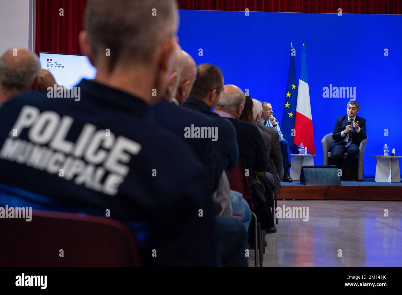 Sollies pont france 09th dec 2022 a policeman with municipal