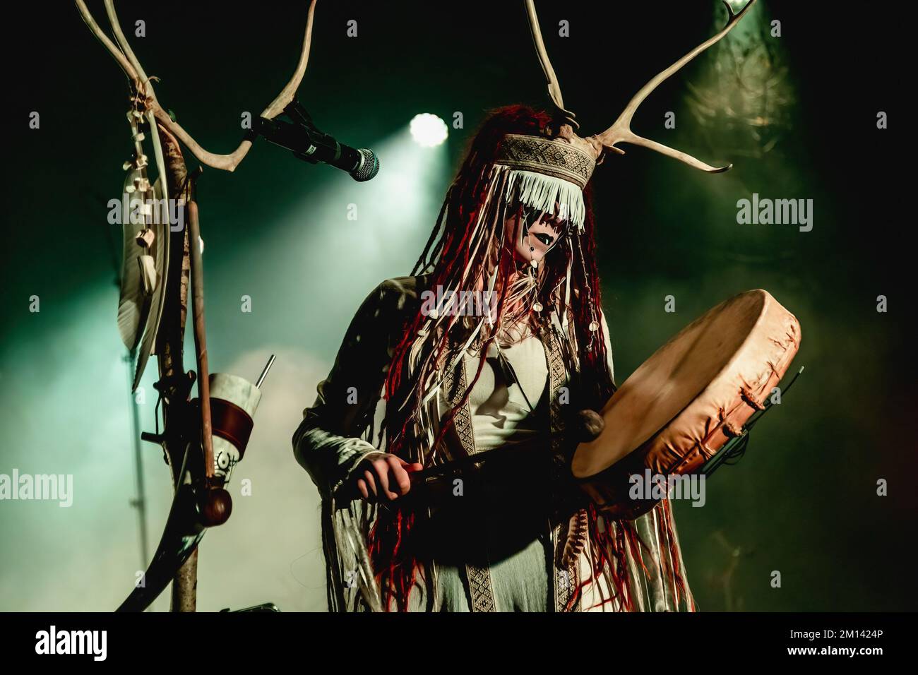 Milan, Italy. 09th Dec, 2022. Maria Franz of the Experimental folk music band Heilung performs live at Alcatraz. (Photo by Mairo Cinquetti/SOPA Images/Sipa USA) Credit: Sipa USA/Alamy Live News Stock Photo