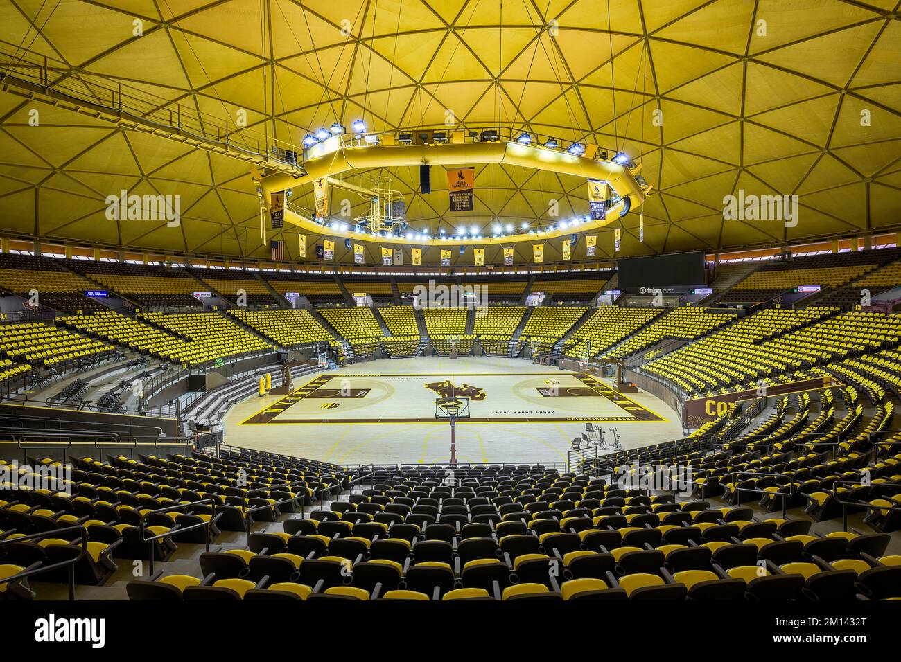 Arena-Auditorium basketball stadium on University Avenue on the campus of the University of Wyoming in Laramie, Wyoming Stock Photo