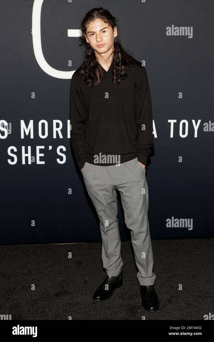 Los Angeles, CA, Dec 07, 2022 Miguel Cazarez Mora arrives at the