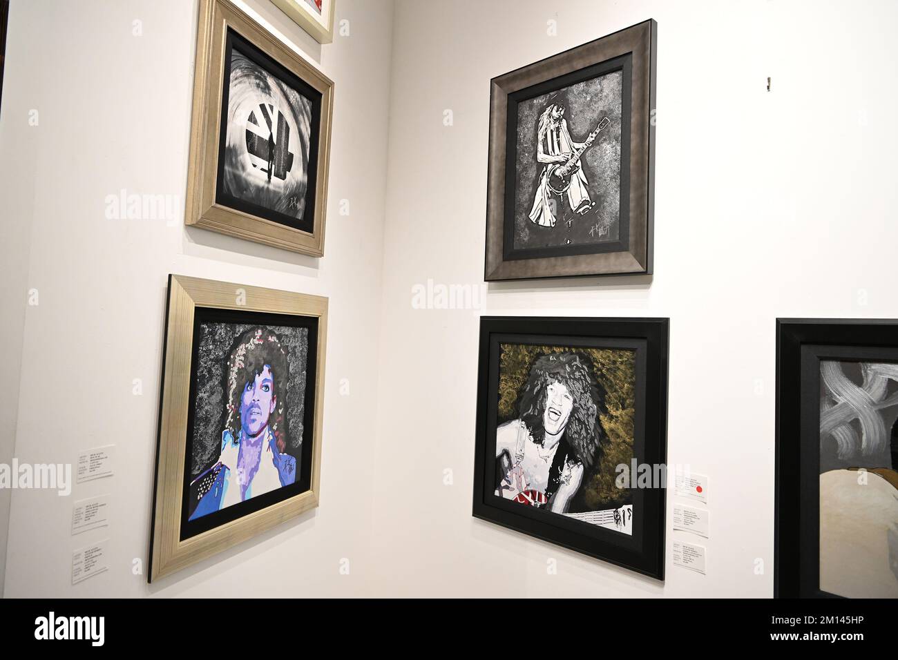 Hollywood FL, USA. 09th Dec, 2022. Rick Allen of Def Leppard's art exhibition at the Wentworth Gallery at the Seminole Hard Rock Hotel & Casino on December 9, 2022 in Hollywood, Florida. Credit: Mpi04/Media Punch/Alamy Live News Stock Photo